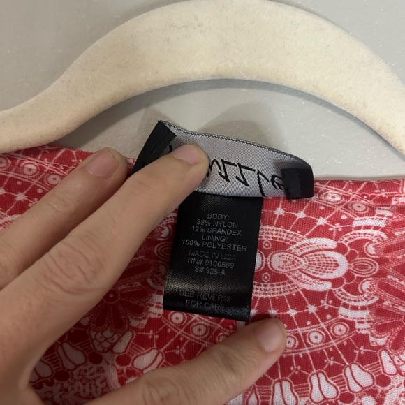 Pink Asymmetrical 3/4 Sleeve Blouse, Size L - Picture 5 of 7